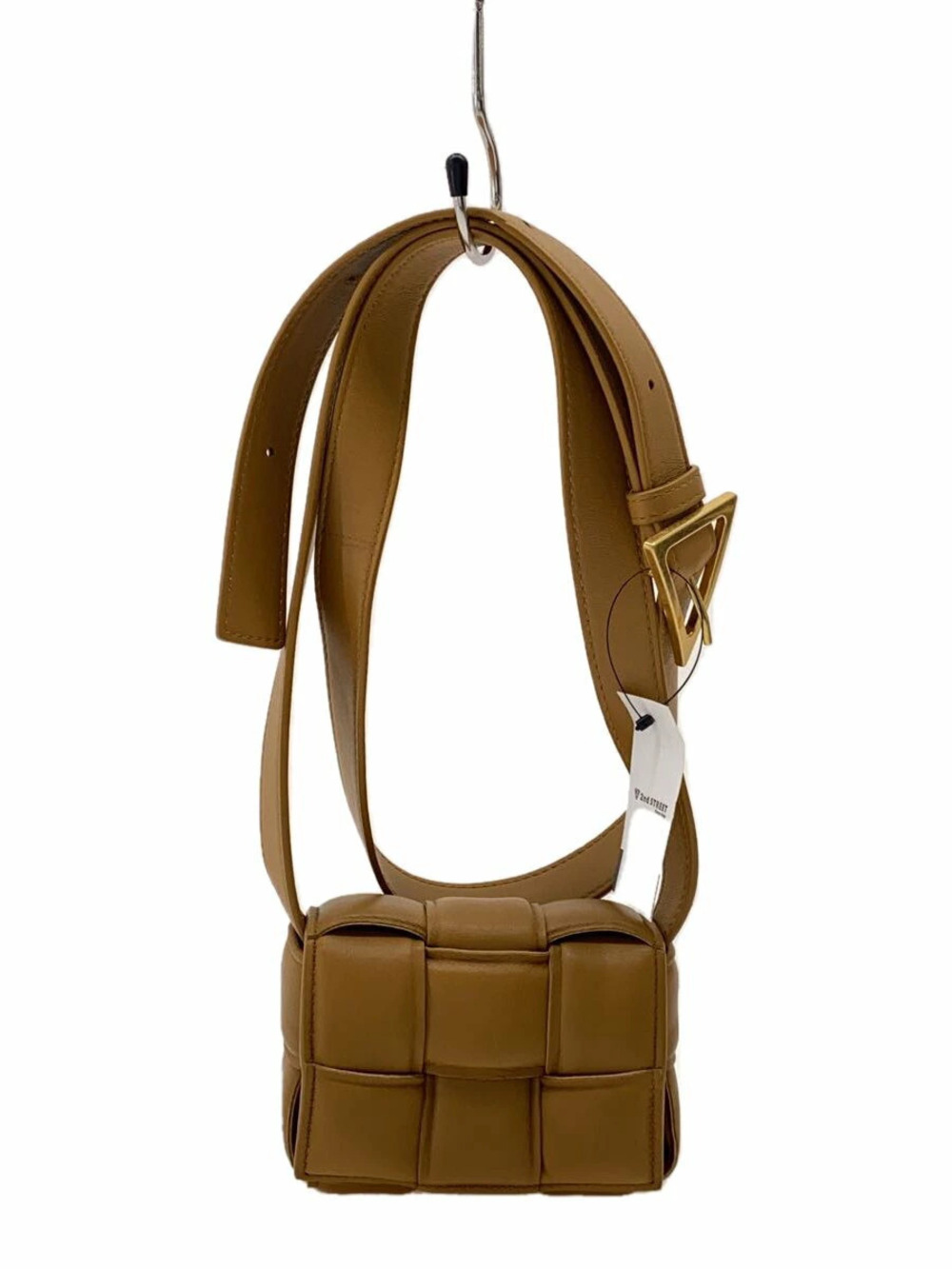Bottega Veneta PADDED CASSETTE Maxi Shoulder Bag Leather Camel Brown